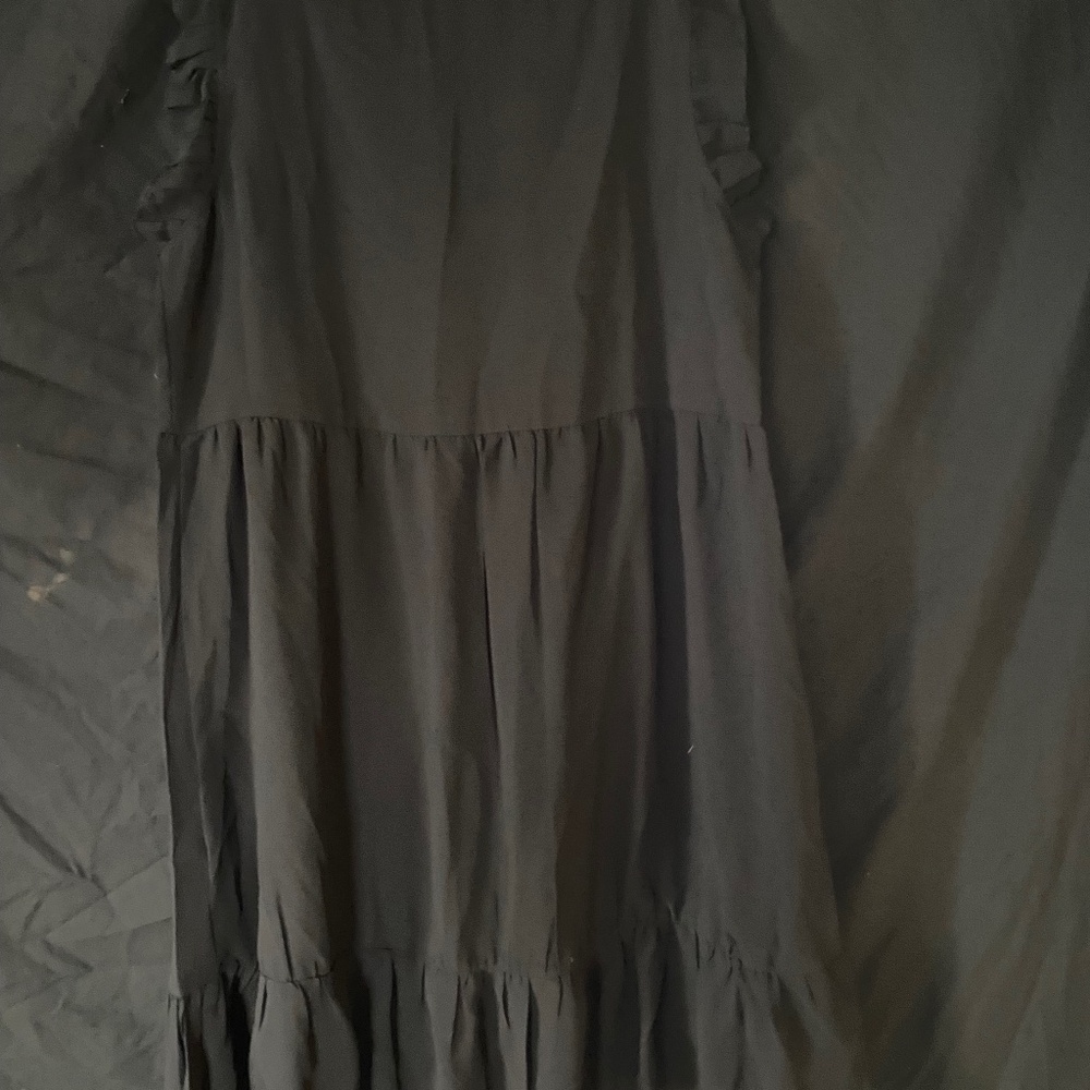 Black shirt mini dress